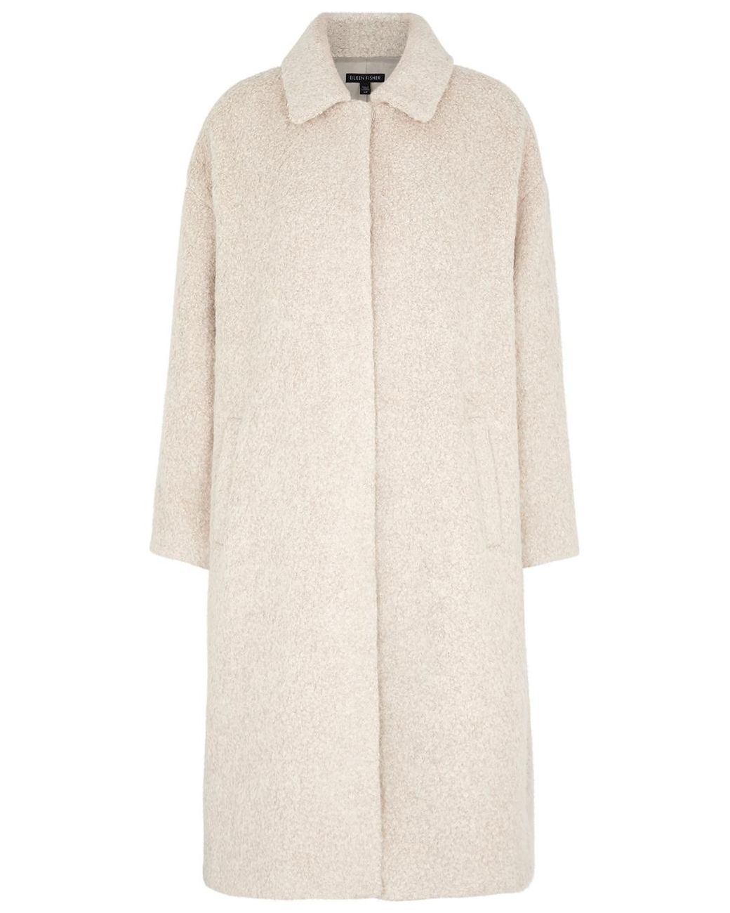 Eileen fisher deals blue alpaca coat