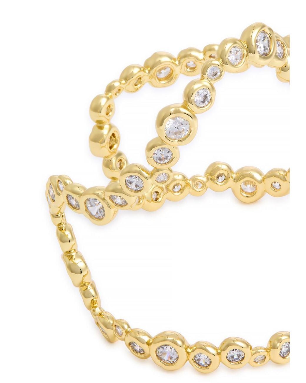 Alexis Metallic Asterales Crystal-Embellished 14Kt-Plated Cuff