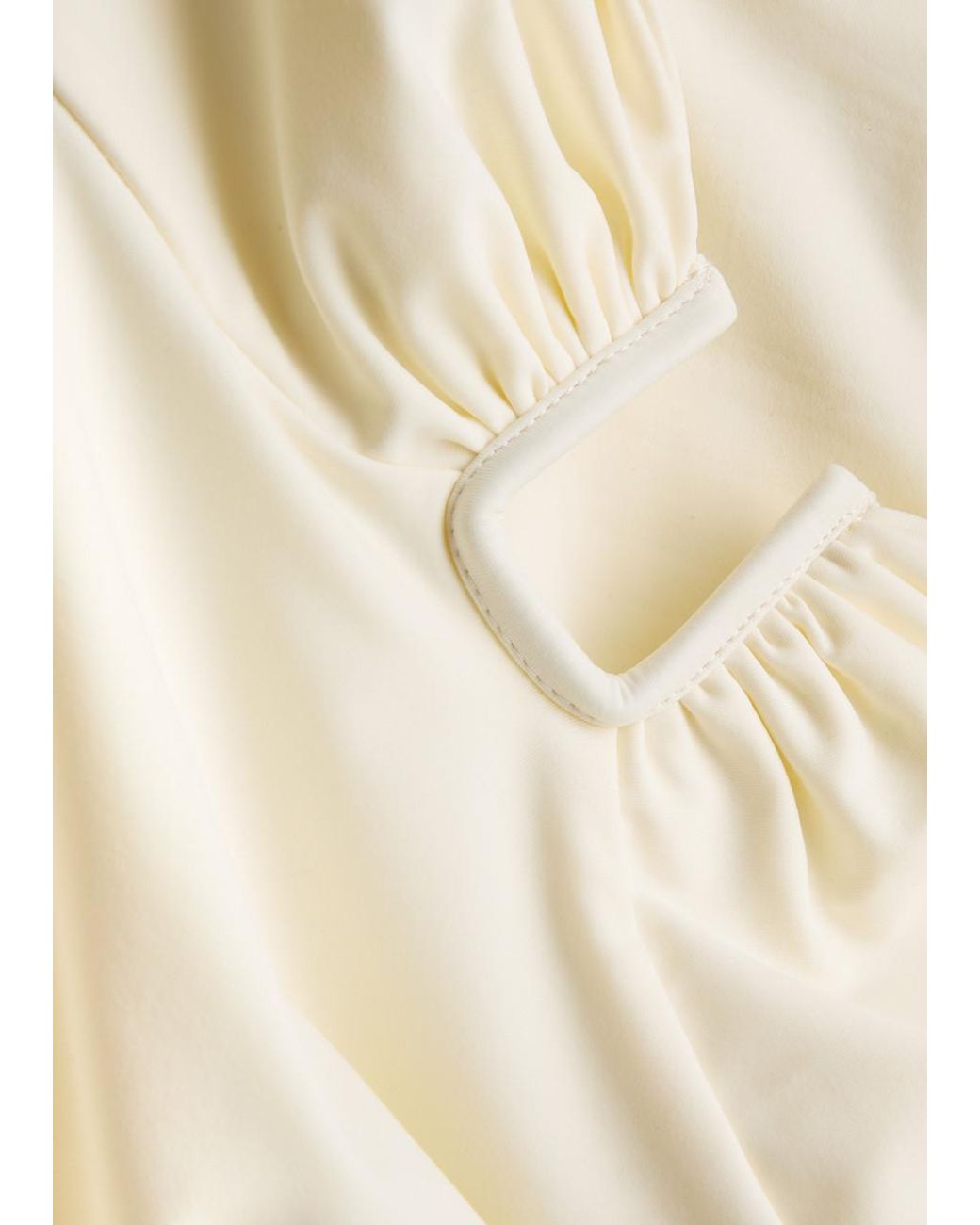 Away That Day White Monaco Cut-Out Swimsuit