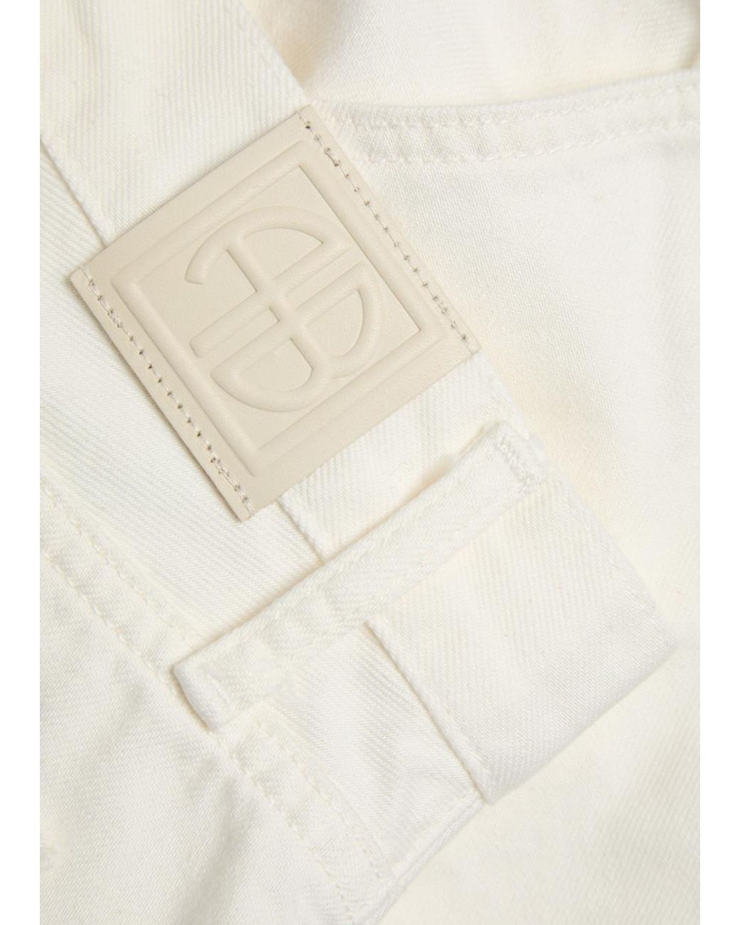 Anine Bing White Manon Wide-Leg Jeans