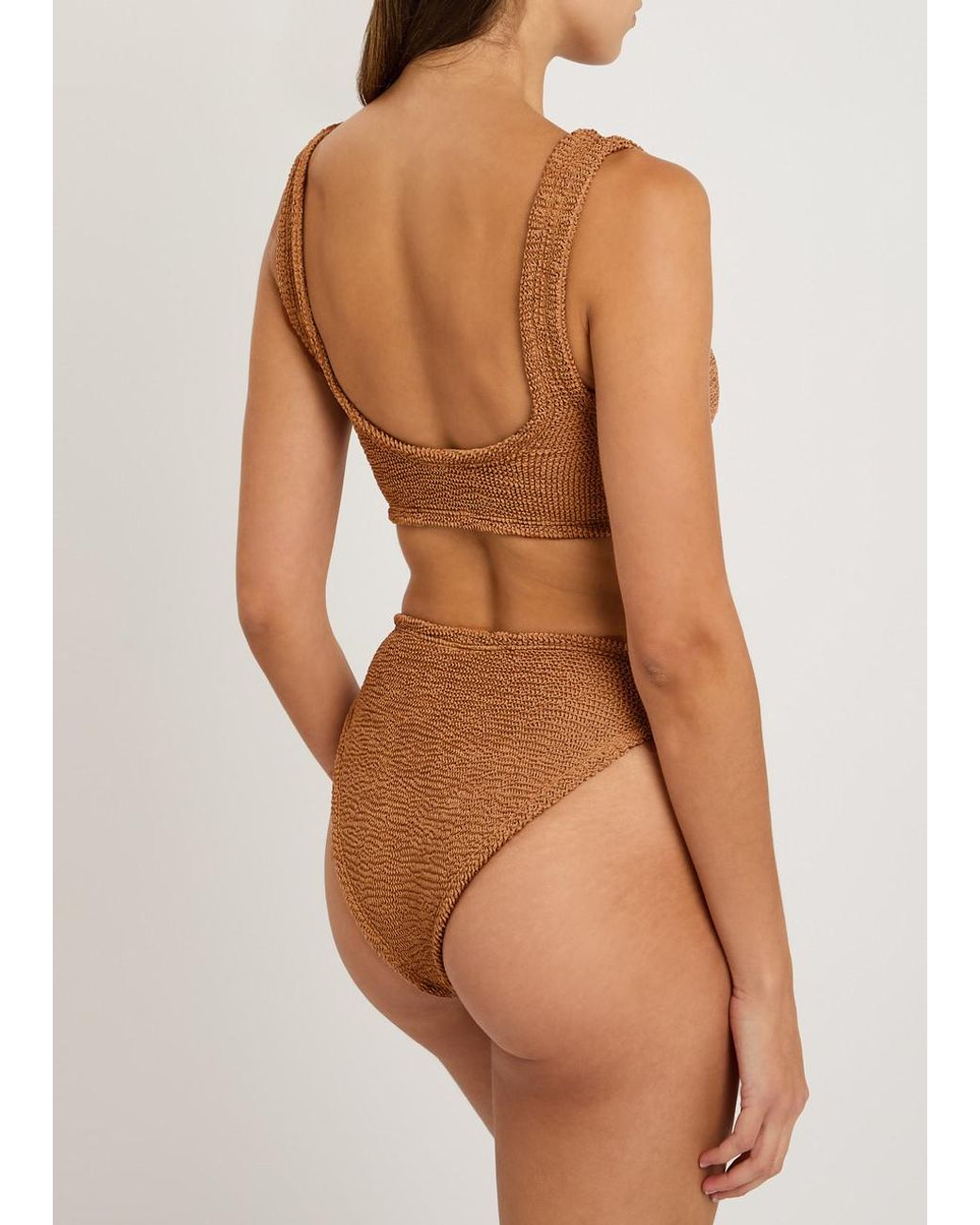 Hunza G White Juno Crinkle Bikini