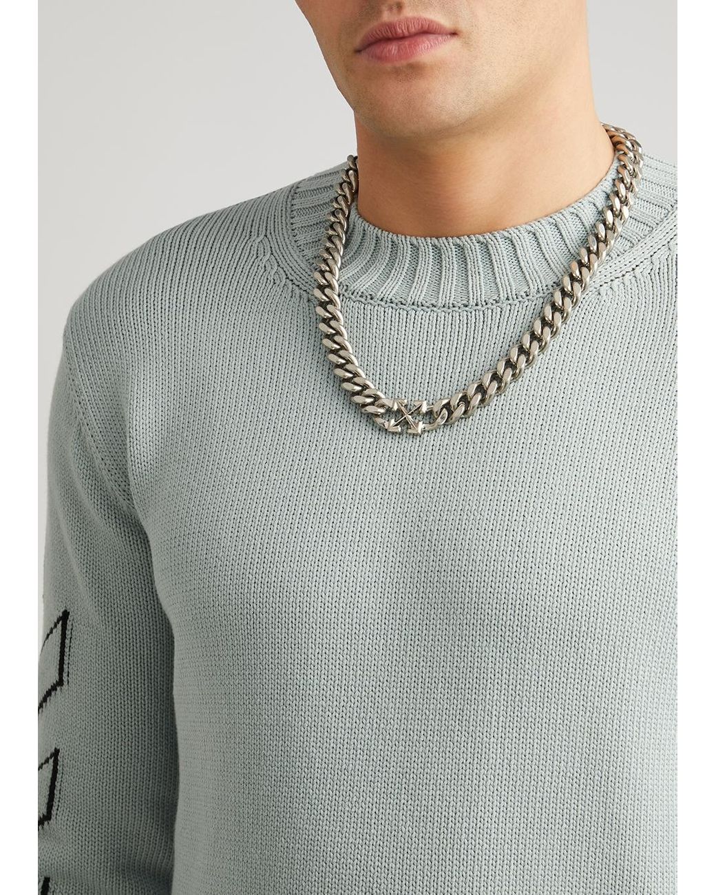 Off White c o Virgil Abloh Arrows Chunky Chain Necklace in