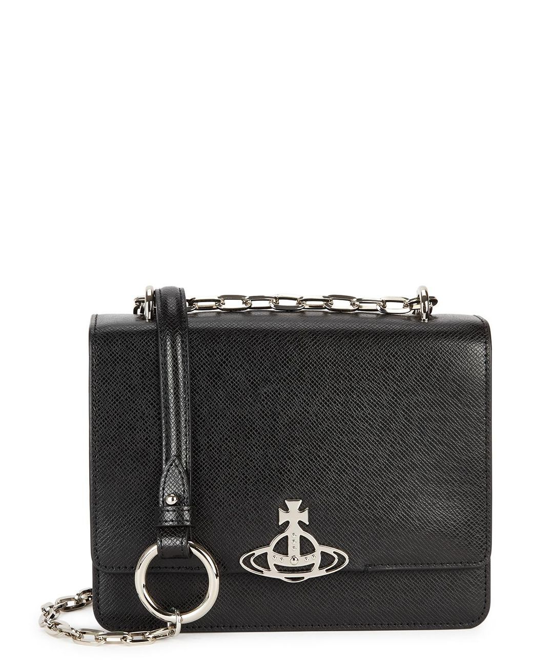 Vivienne Westwood Debbie Medium Bag With Flap in Black Lyst