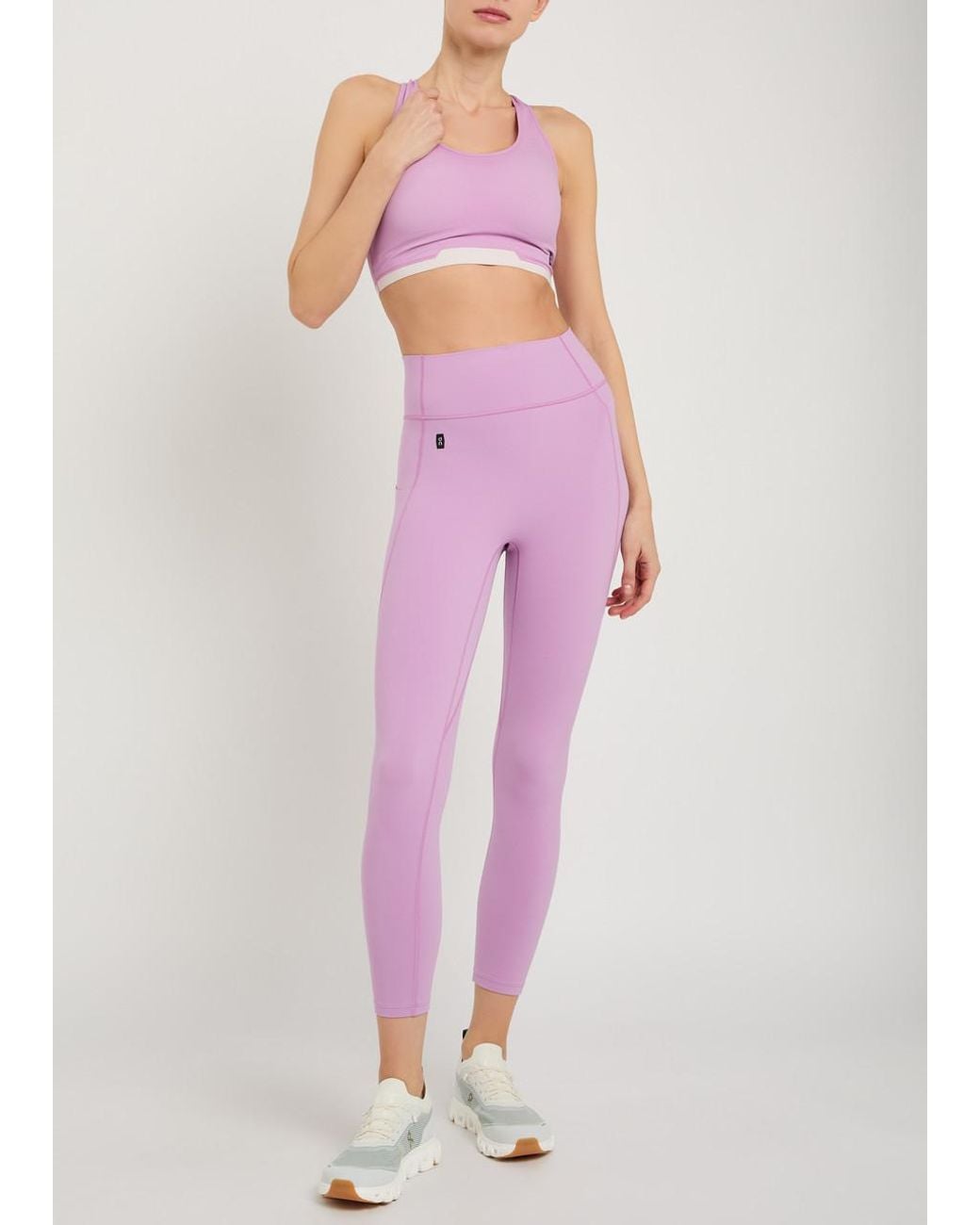 On Shoes Pink Studio 7/8 Sensetec Leggings