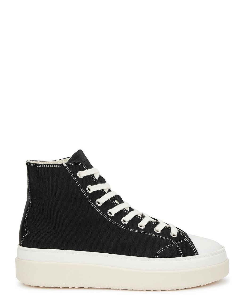 Isabel Marant Austen Canvas Hi-top Sneakers in Black | Lyst