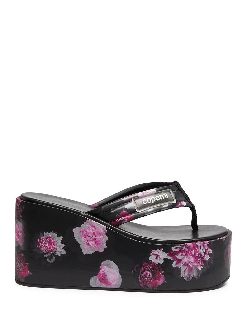Holographic sales wedge sandals