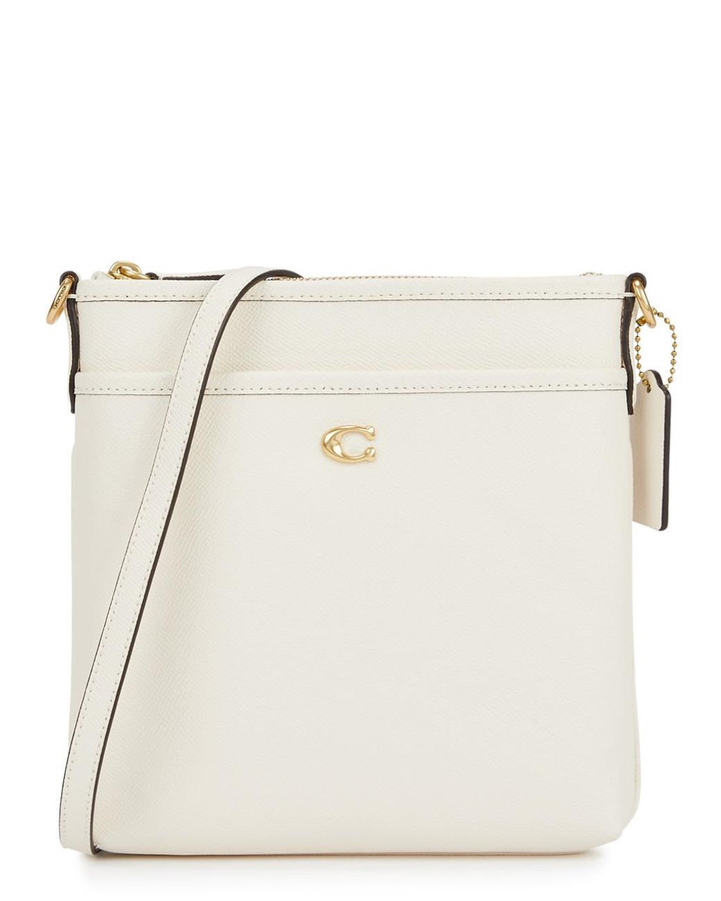 COACH Kitt Leather Crossbody Bag in Natural Lyst