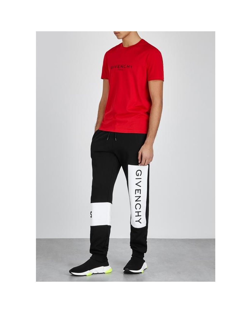 GIVENCHY Slim-Fit Logo-Embroidered Cotton-Jersey Sweatpants for Men