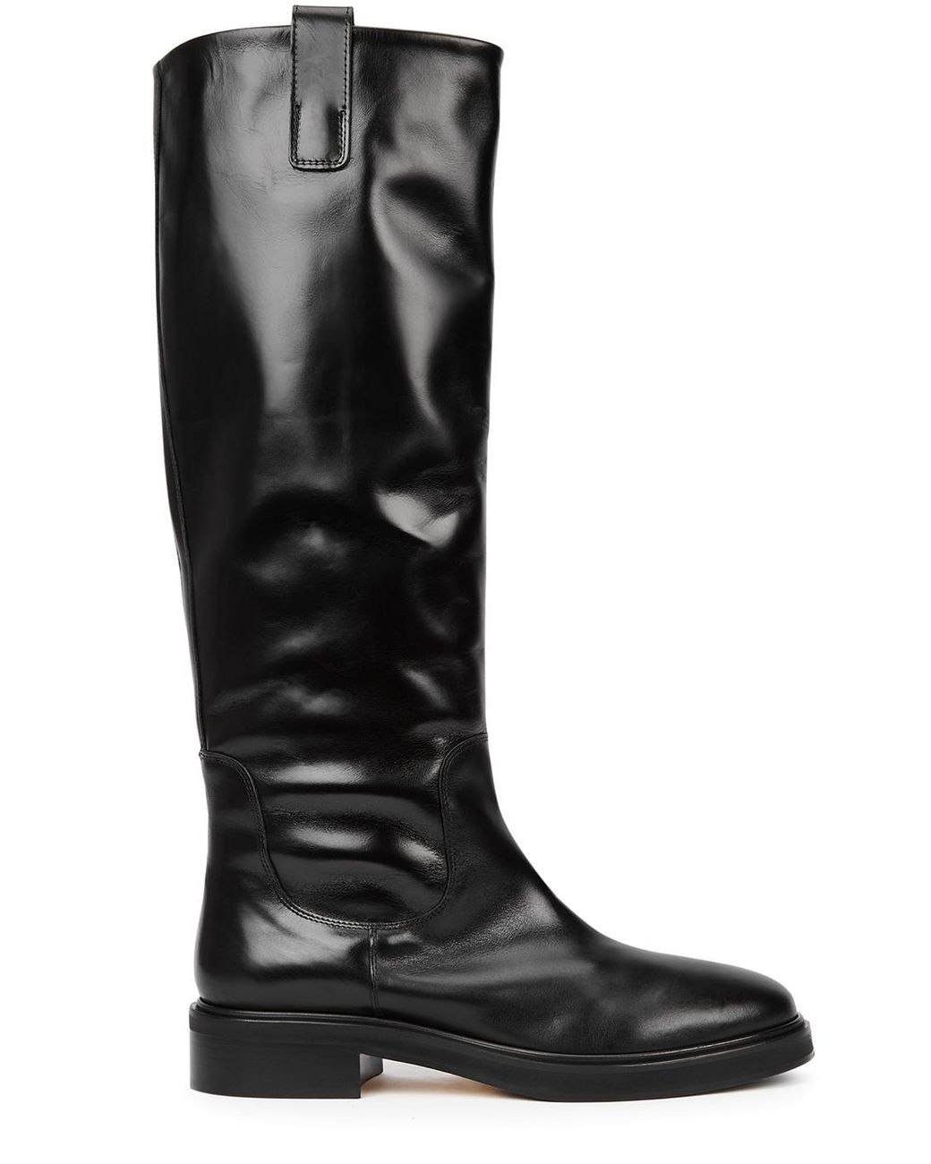 Aeyde Henry Leather Knee-high Boots in Black | Lyst