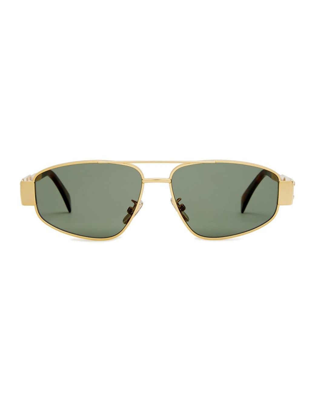 Celine Aviator style D frame Sunglasses in Green Lyst UK