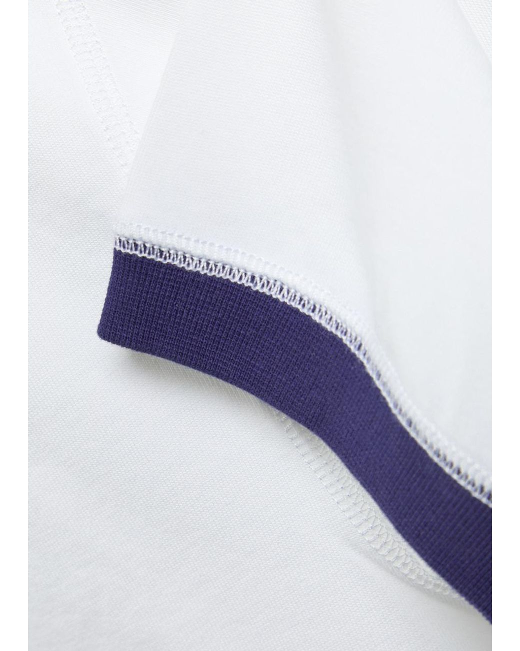 Drake's White Cotton T-Shirt for men