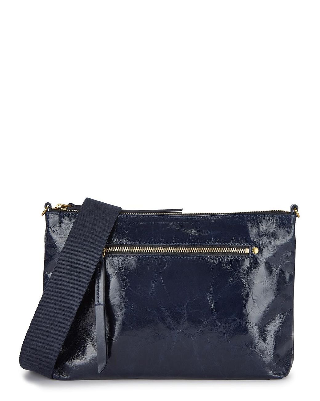Isabel Marant Nessah Midnight Blue Leather Crossbody Bag Lyst