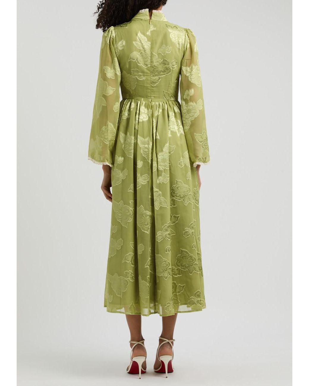 【Sister Jane】Emile フローラル ジャガード ミディ ドレス 花 Emile Jacquard Midi Dress – Sister Jane
