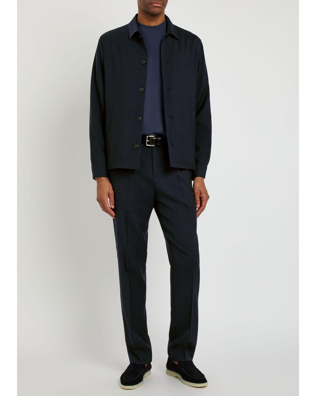 Sunspel Blue Wool Jacket for men