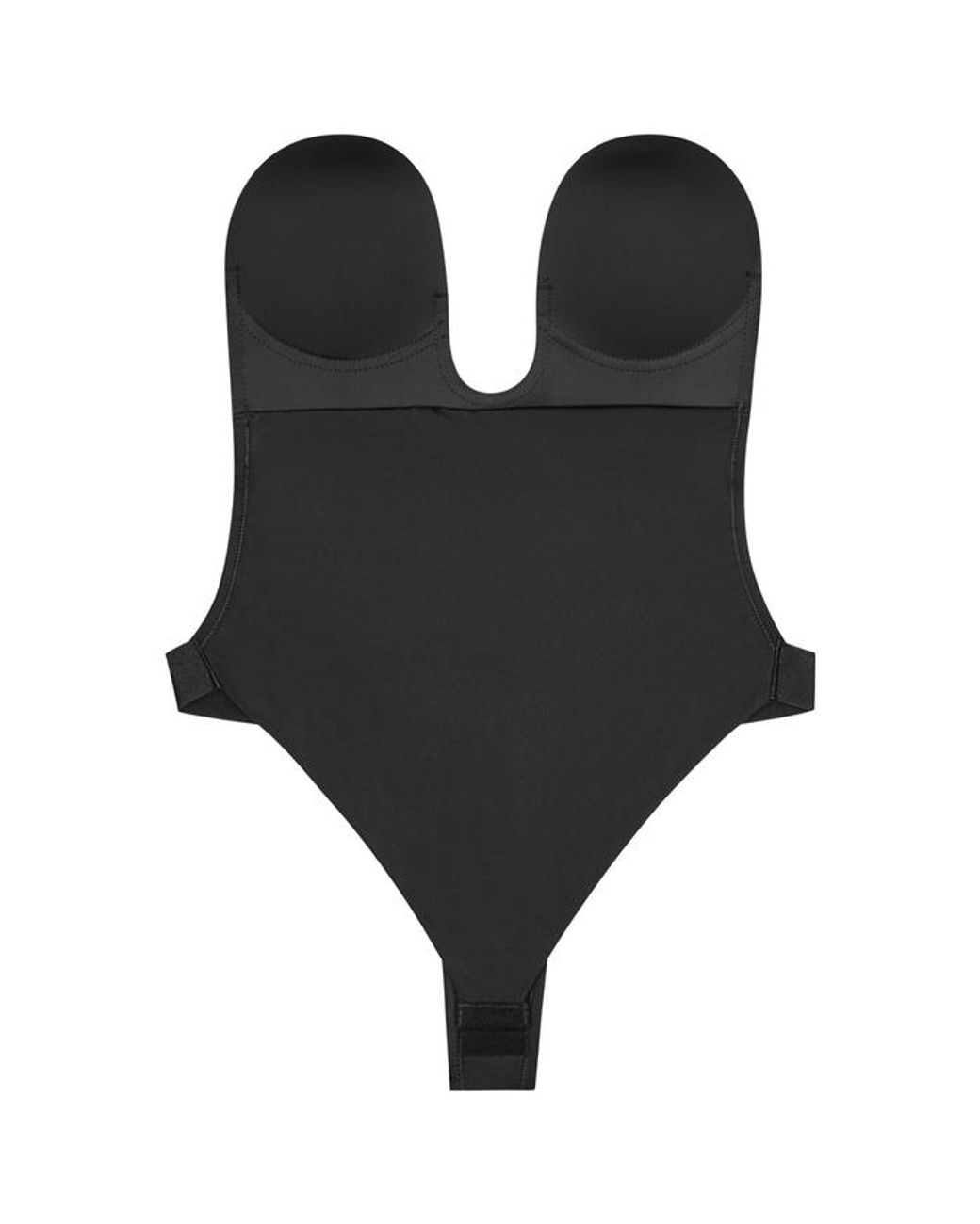 Fashion Forms Synthetic U Plunge Backless Bodysuit in Black Save 6