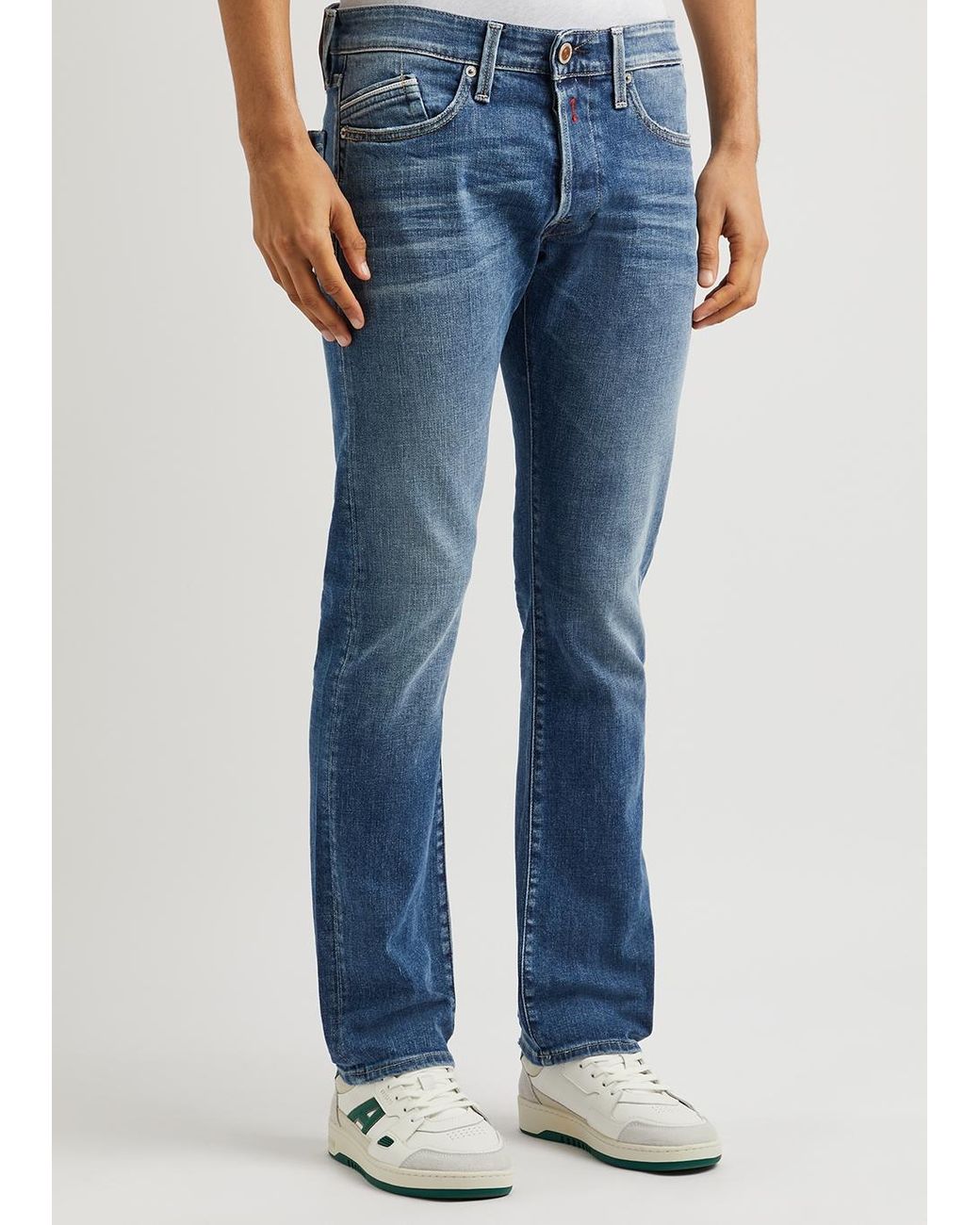 Replay Waitom Straight-leg Jeans in Blue for Men | Lyst