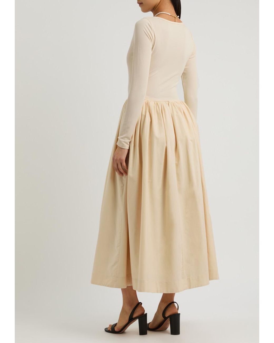 【英国発 Sister Jane】Darling stretch-jersey midi dress Sister Jane Darling Stretch-jersey Midi Dress Cream Sister Jane