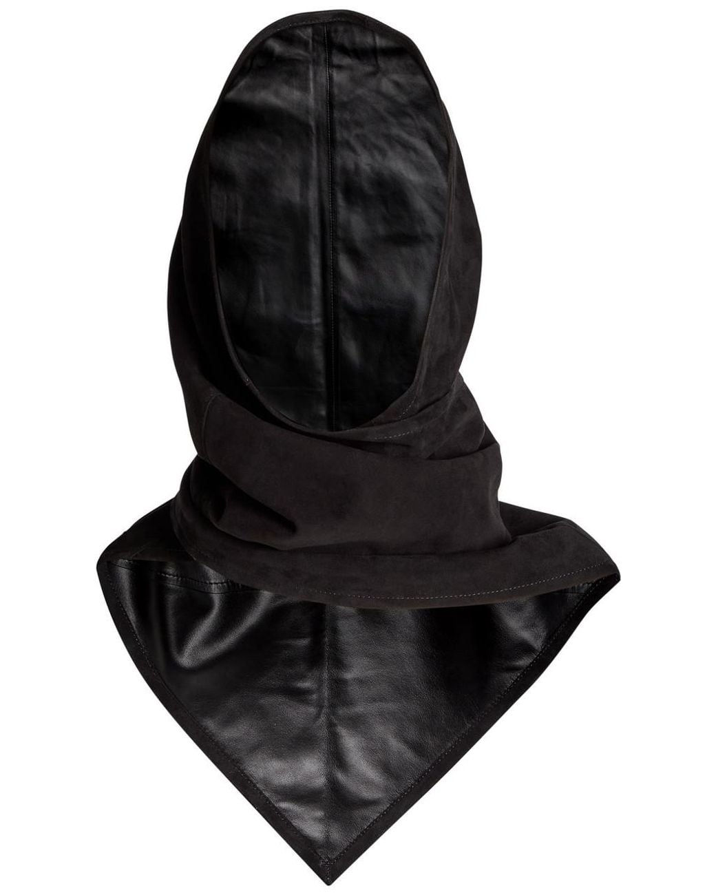 Nour Hammour Black Suede Head Scarf
