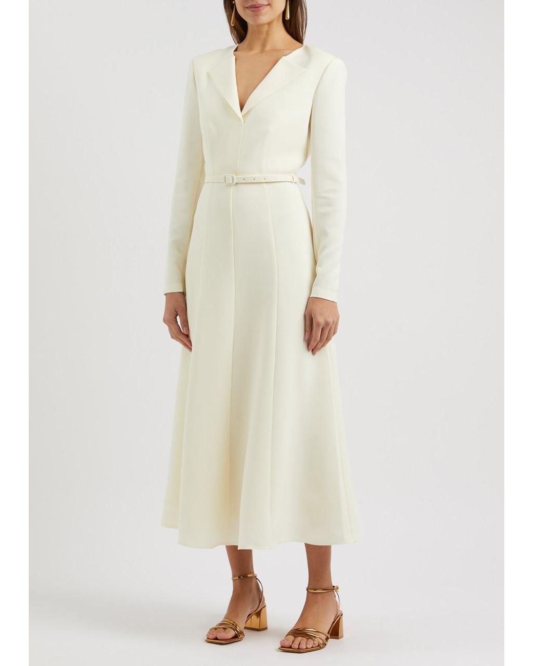 designer bodycon midi dress Women's Fashion Off Shoulder Split S-XL Dresses (Midi) Sleek and architectural evening dress shops cape Lauren H May Collab Size:US 10