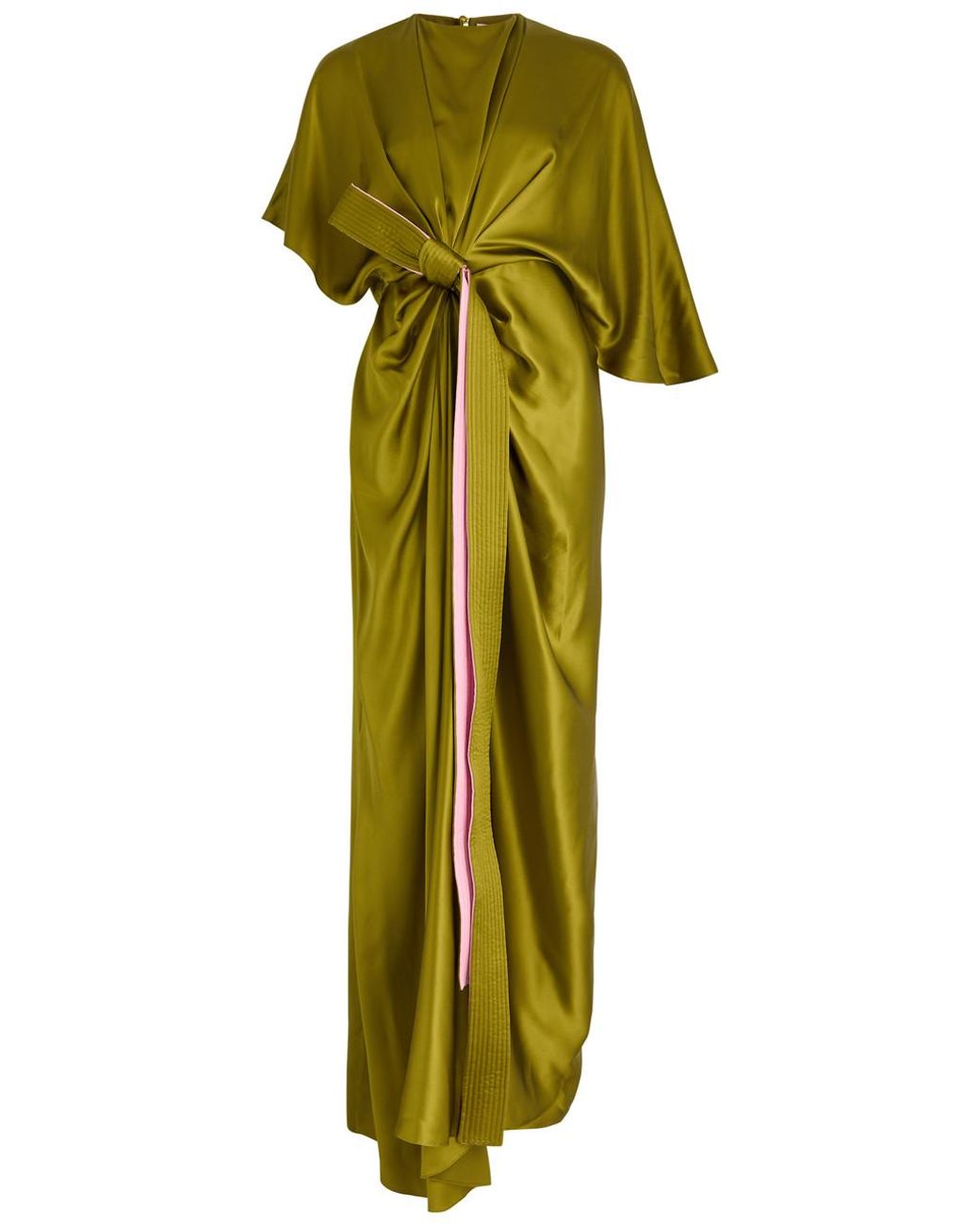 ROKSANDA Hierys Draped Silk Gown in Green | Lyst