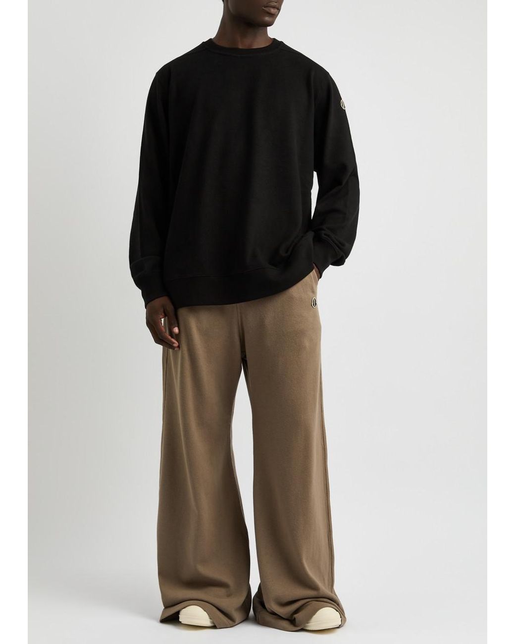 コラボ【Moncler + Rick Owens】JUMBO CREWNECK SWEAT Moncler + Rick Owens]JUMBO CREWNECK SWEAT/BLACK