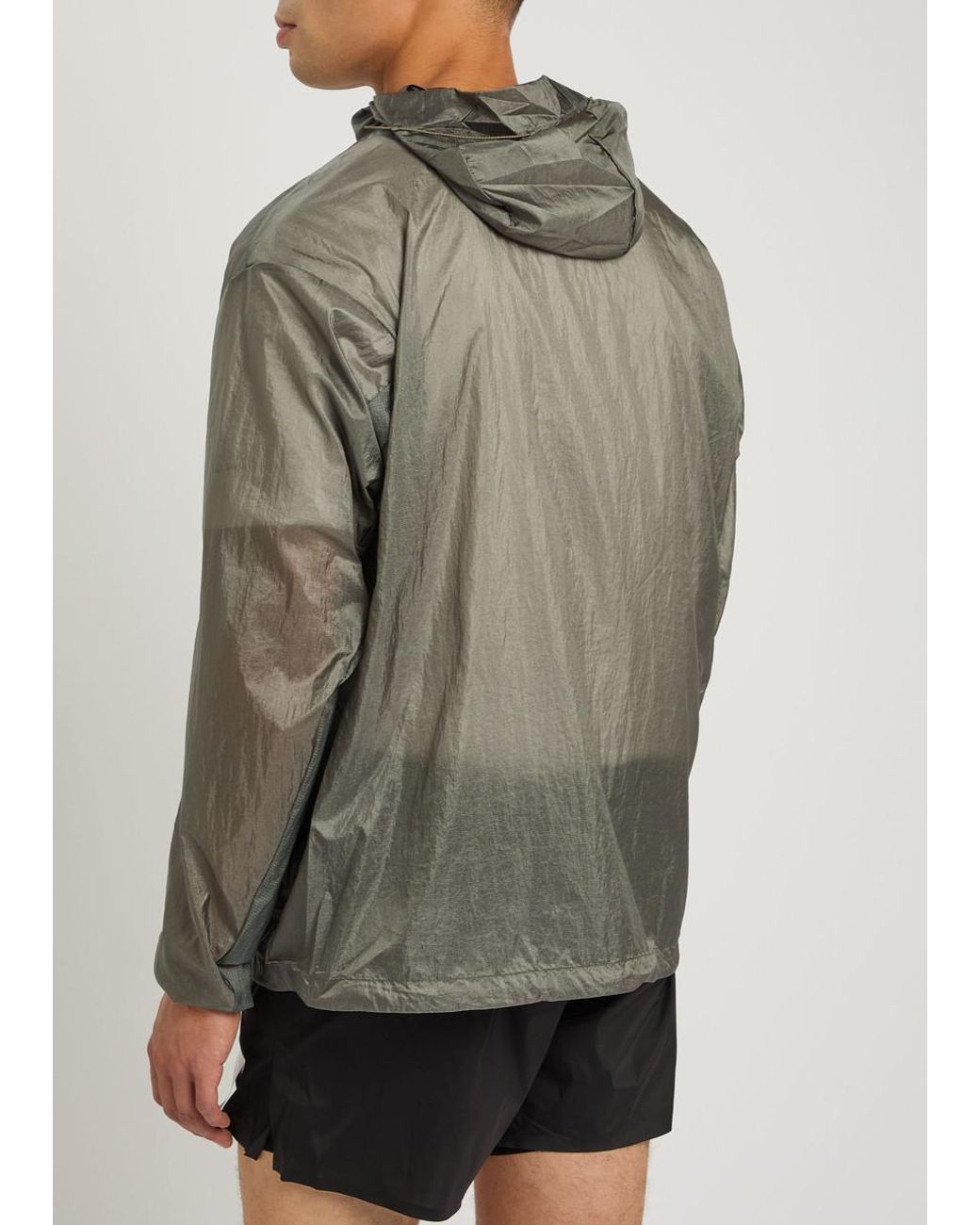 【PGG】PERTEX DIAMOND FUSE〈杢グレー〉 Satisfy Hooded Pertex Diamond Fuse Jacket in Gray for Men | Lyst