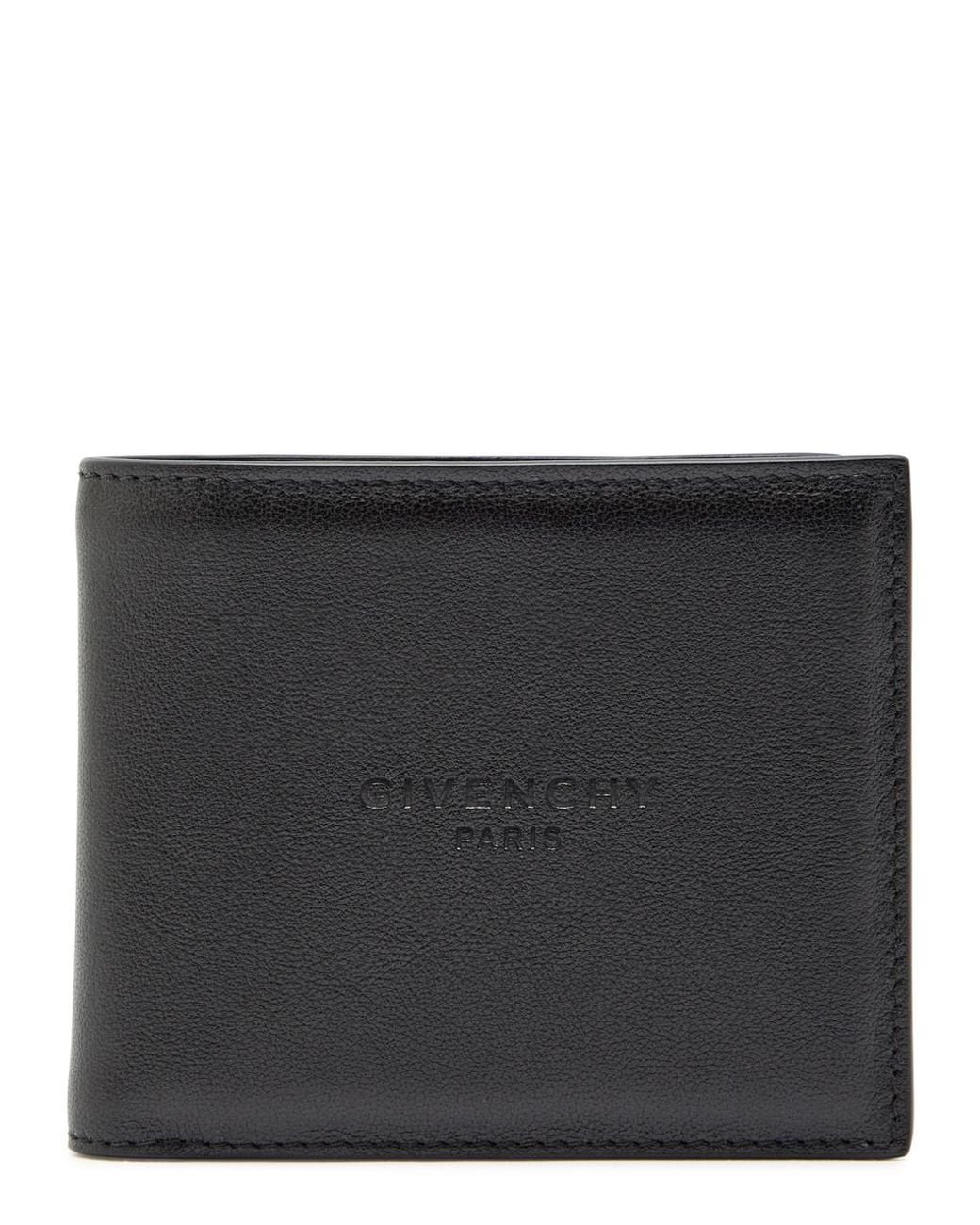 Givenchy Black Logo Leather Wallet for men