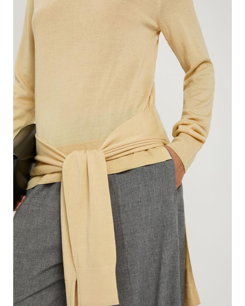 Totême  Natural Double-Sleeve Wool And Silk-Blend Top