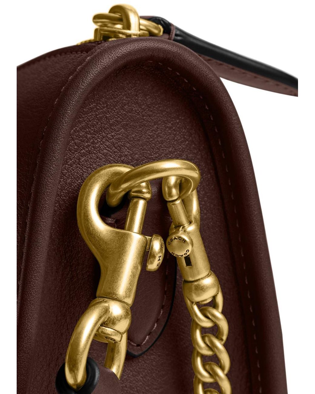 COACH Brown Waverly Grained Leather Cross-Body Bag