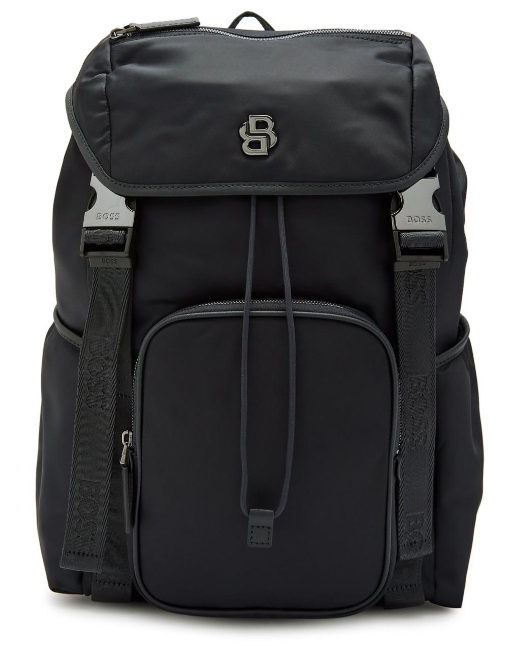 BOSS B-Icon Nylon Backpack in Black for Men | Lyst