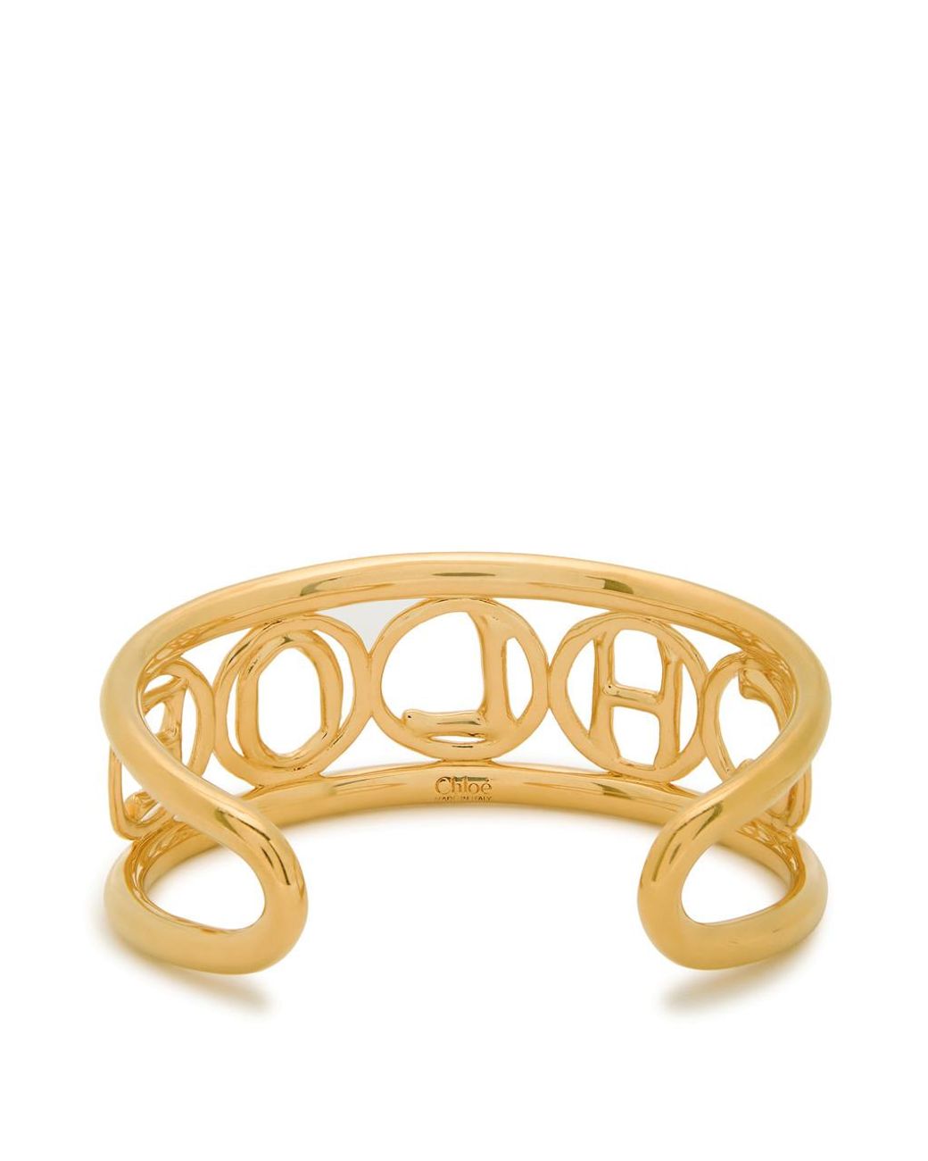 Chloé Metallic The Chloé Script Cuff