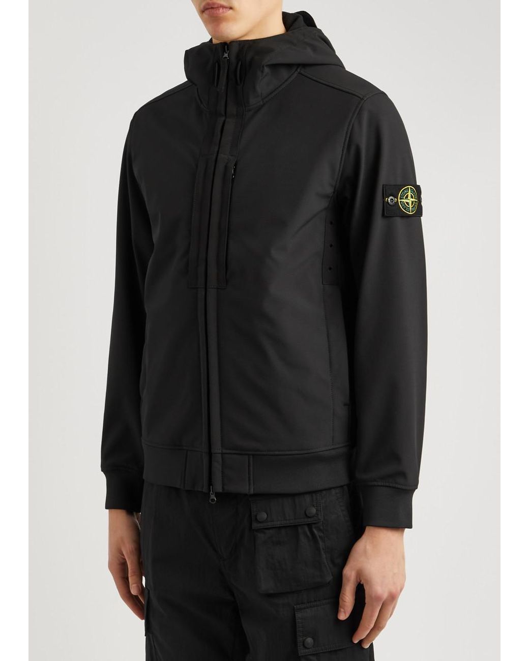 Stone island soft shop shell r jacket black