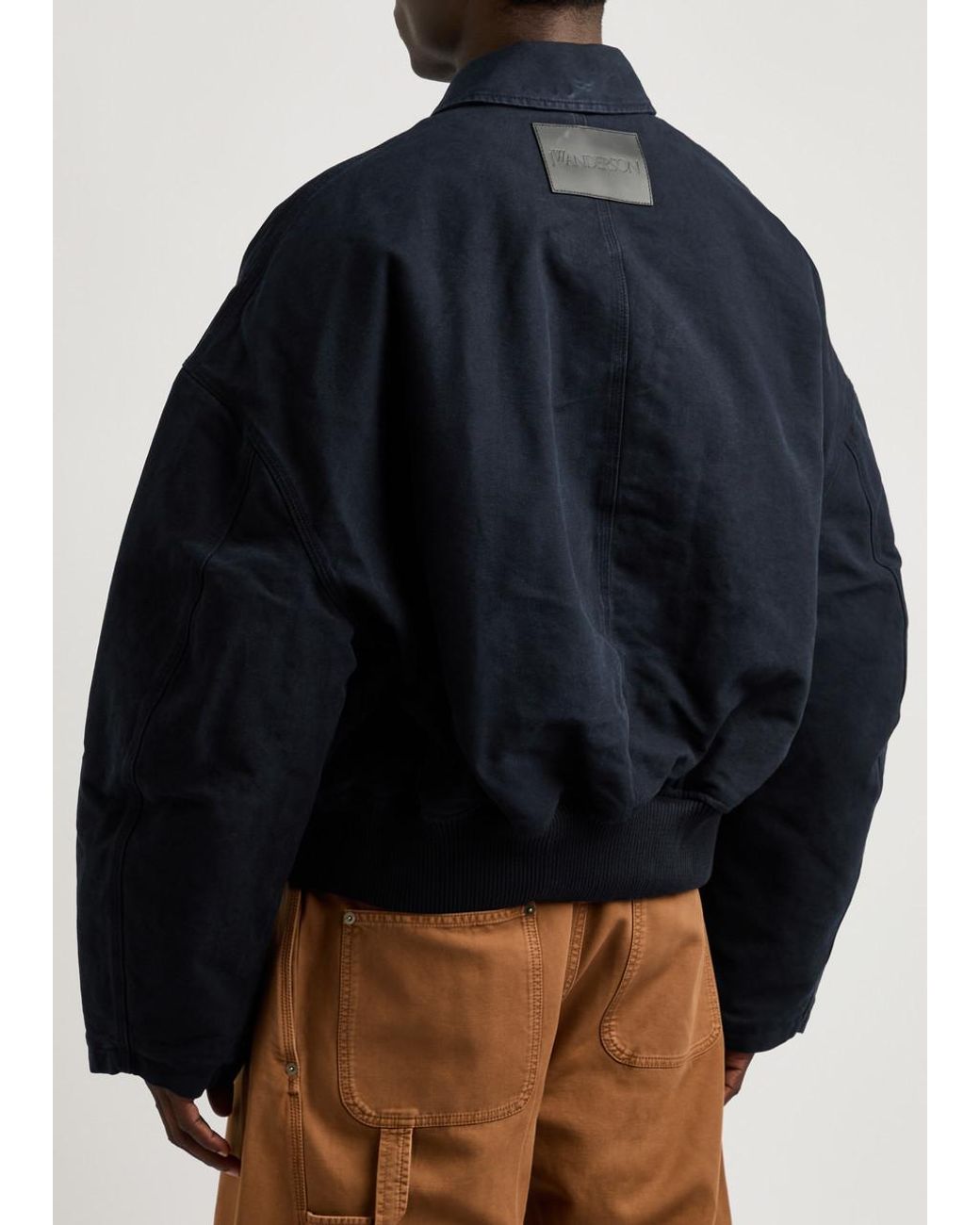 COTTON CANVAS BLOUSON in brown | JW Anderson DE