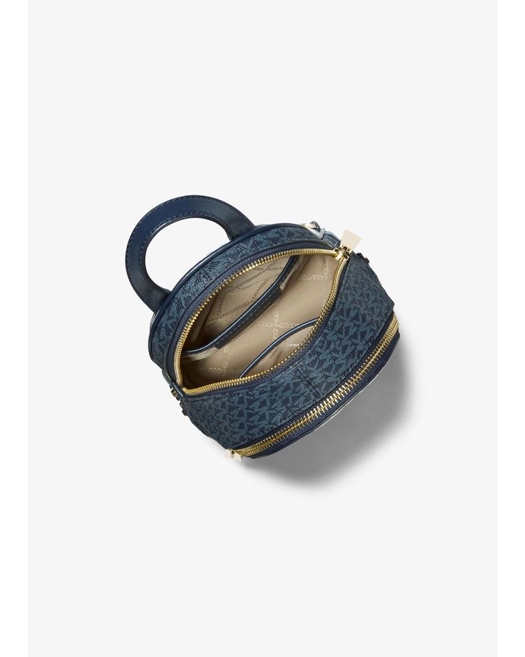 MICHAEL Michael Kors Rhea Mini Color-block Logo Backpack in  display picture 2