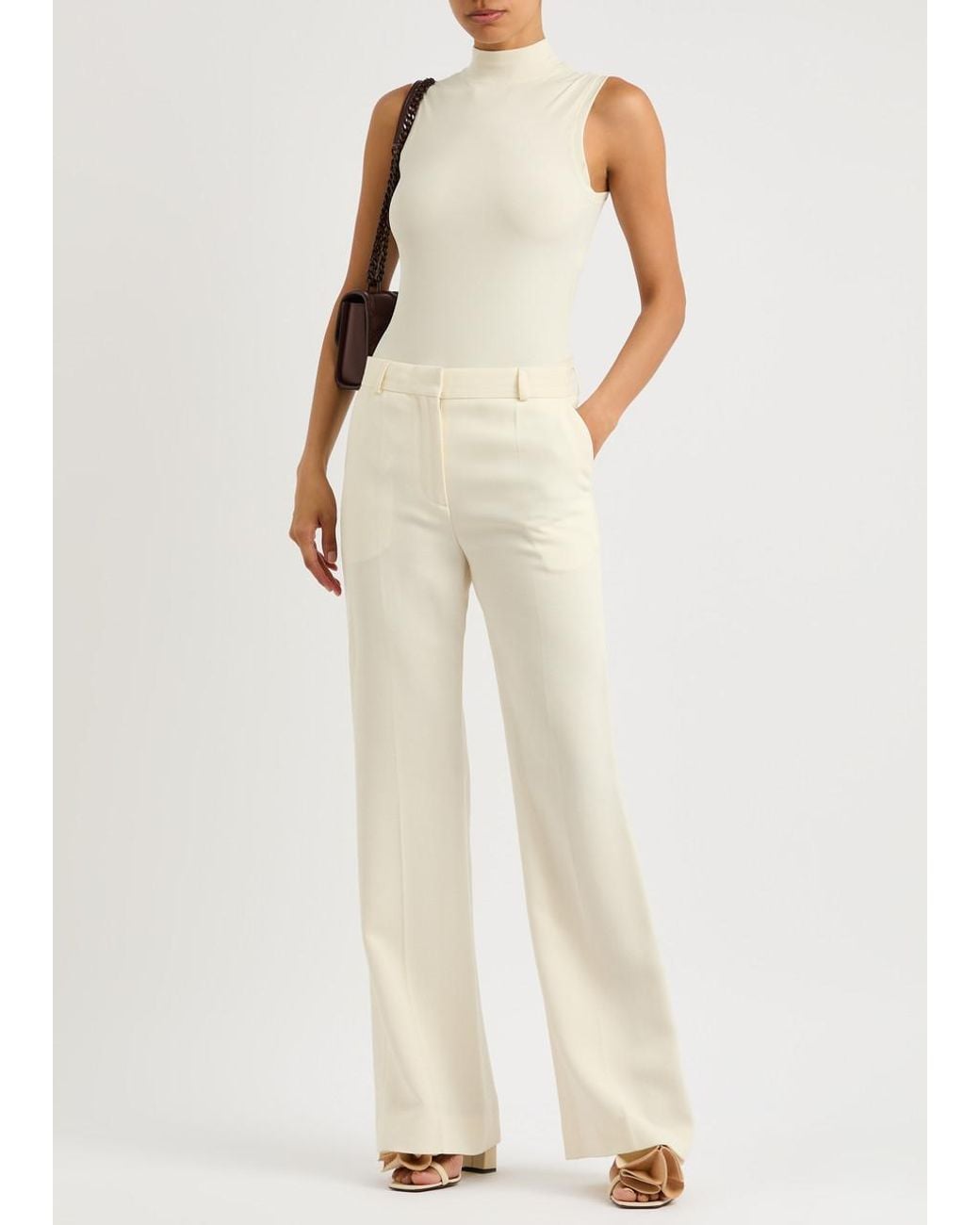 Spanx White Suit Yourself Ribbed Stretch-Jersey Bodysuit