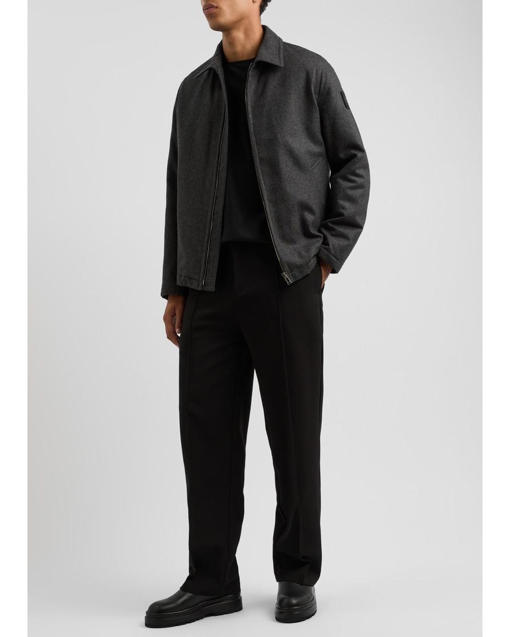 Belstaff Palmer Wool Blend Jacket in Black for Men Lyst UK