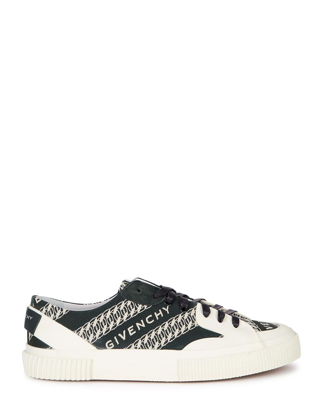 Givenchy Tennis Logo-intarsia Canvas Sneakers in Navy (Blue) for Men - Lyst