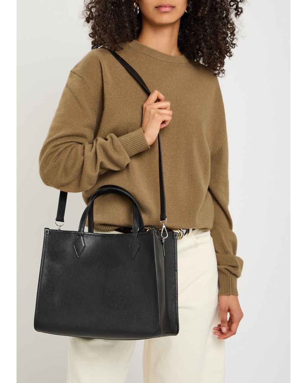 Metier Black Chameleon 30 Leather Tote Bag