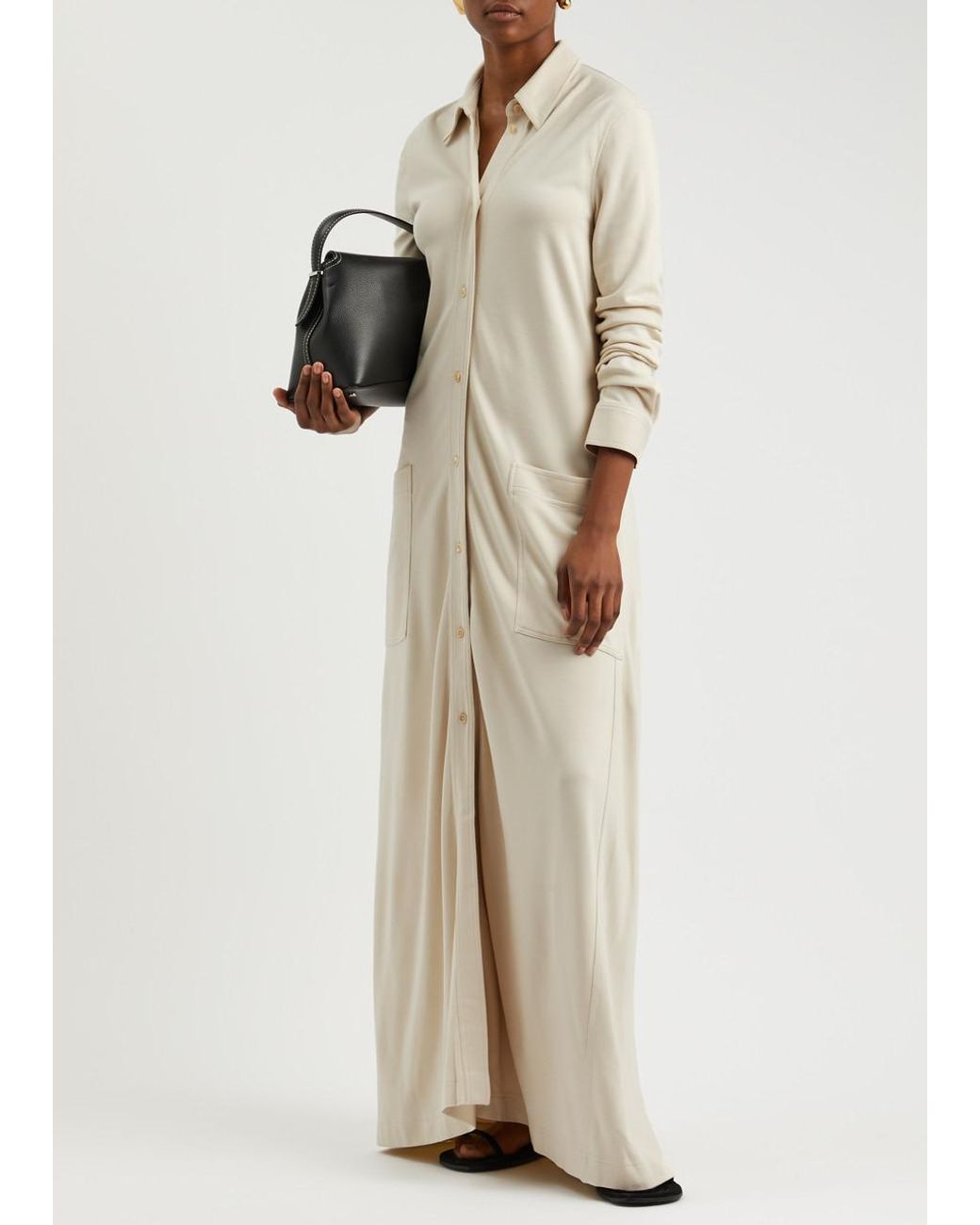 chinese dress ladies TOTEME | Knife-pleated Jersey Dress in Black