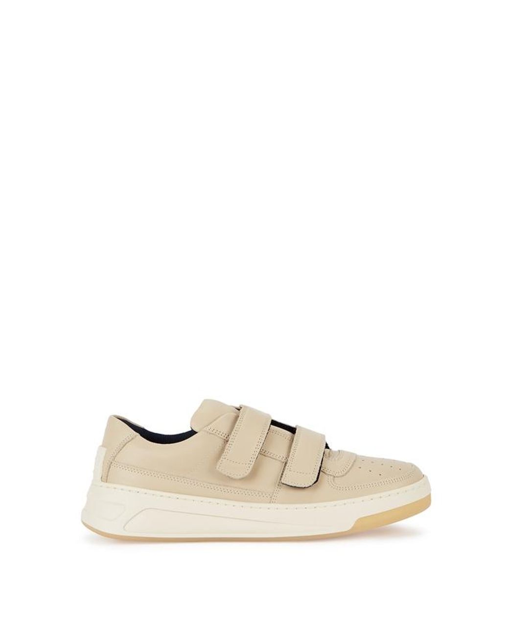 Acne Studios Steffey Sand Leather Sneakers in Natural | Lyst