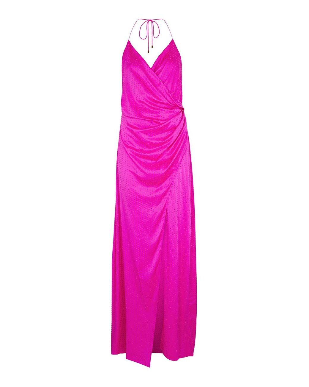 retroféte Ceres Fuchsia Embellished Stretch-silk Maxi Dress in Pink ...