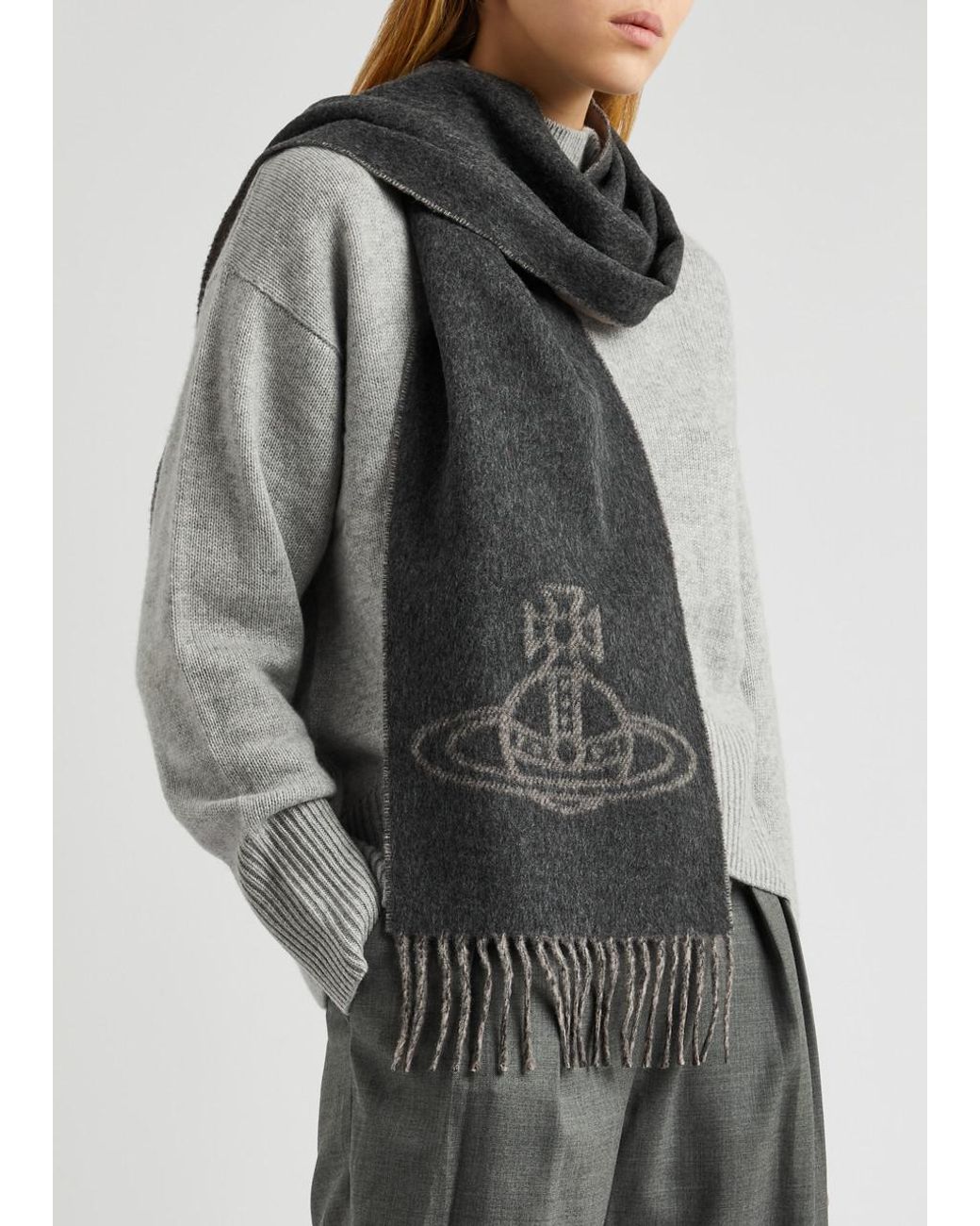 Vivienne Westwood｜SCARVES (ORB MAC ANDY WRAP (8103013J Vivienne Westwood - Mac Andy tartan wool and silk scarf
