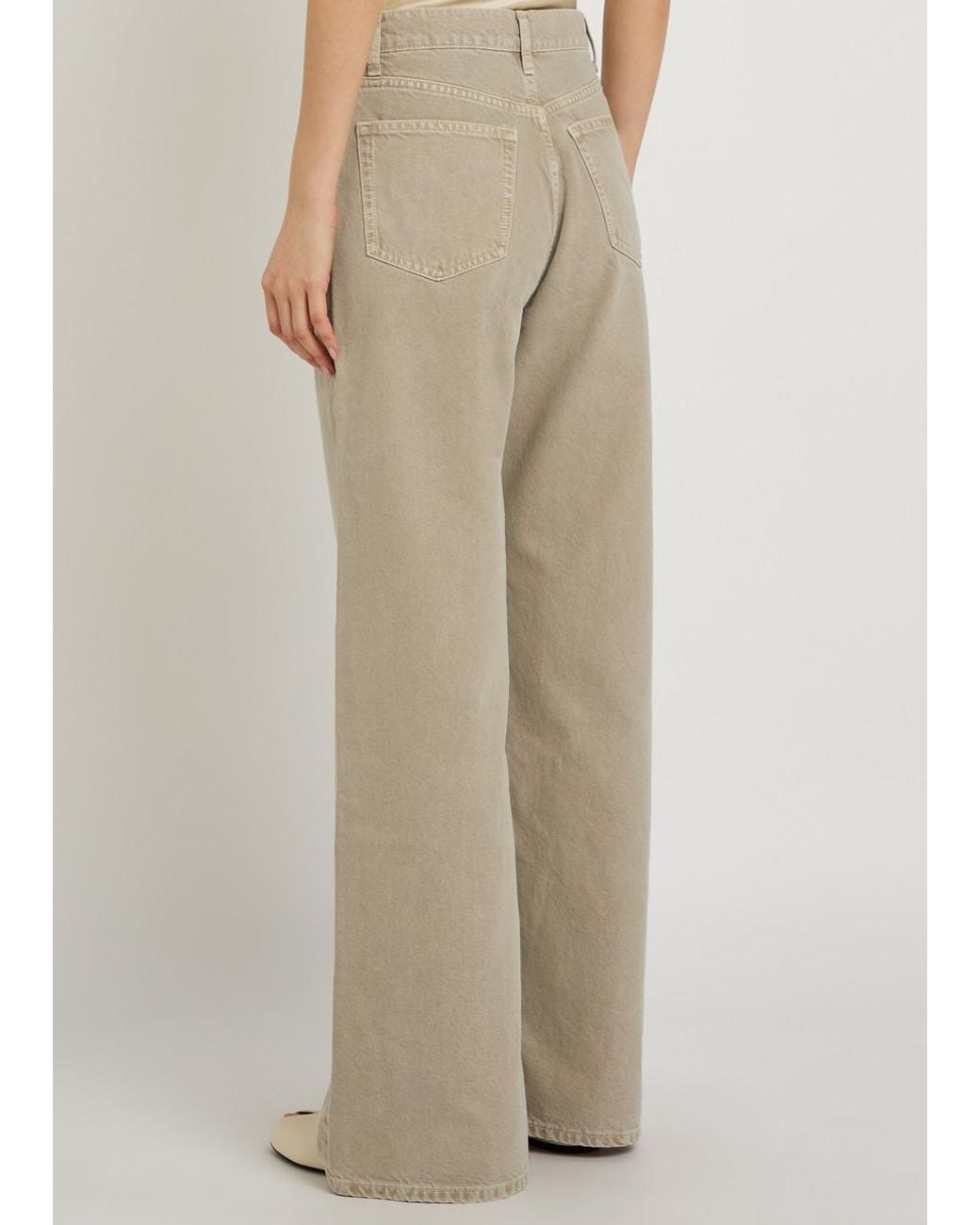 Reformation Natural Cary Wide-Leg Jeans