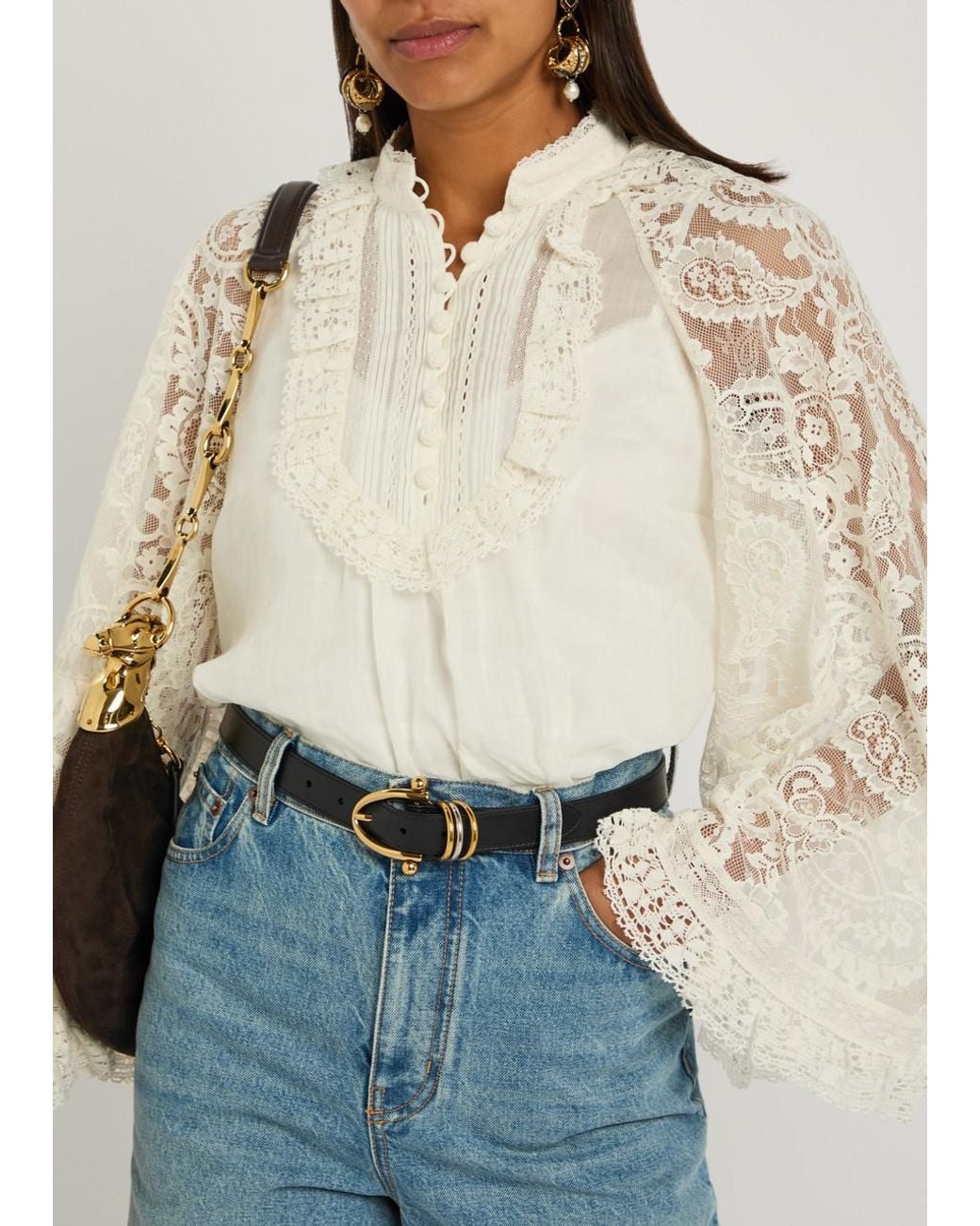 Chloé Black The Chloé Bracelet Leather Belt