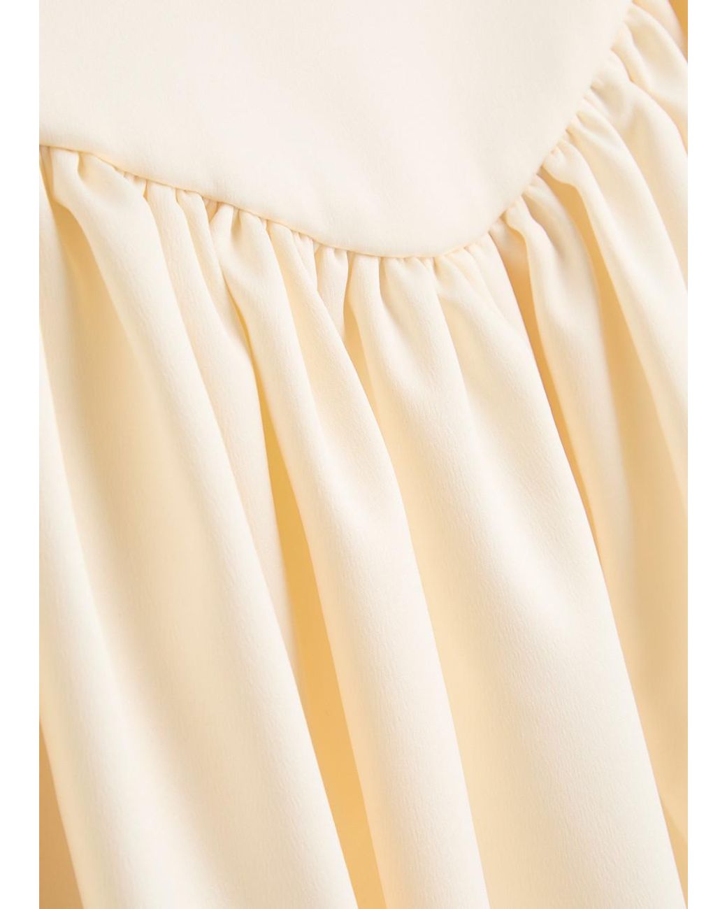 De La Vali White Lola Satin Midi Dress