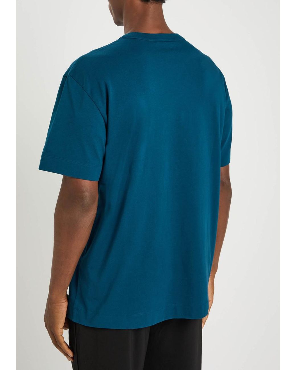 Canada Goose Blue Gladstone Logo Cotton T-Shirt for men