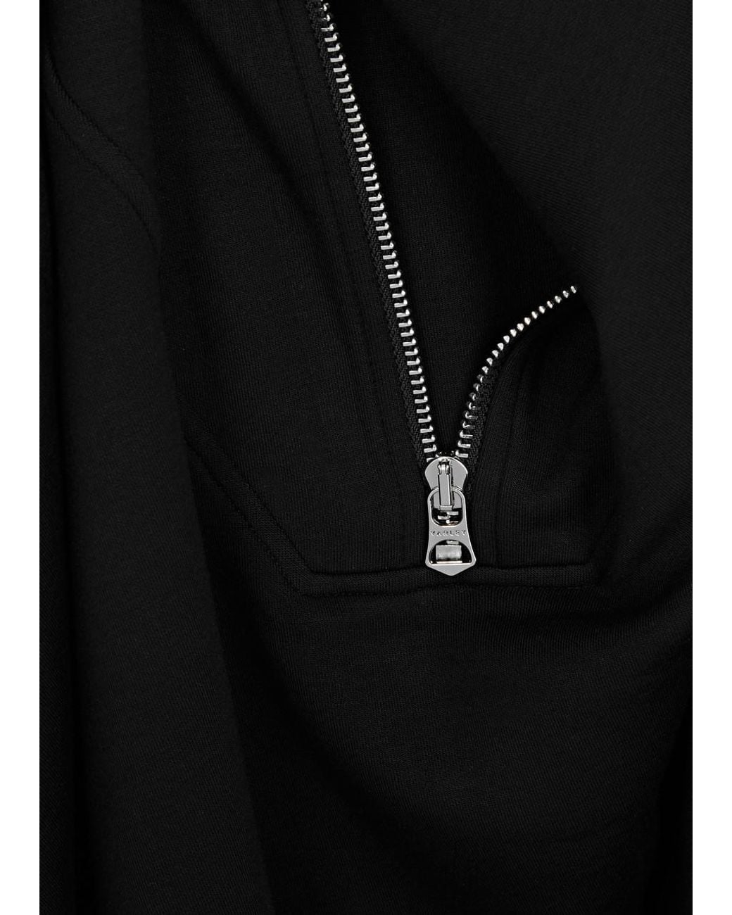 Varley Black Hawley Half-zip Stretch-jersey Sweatshirt