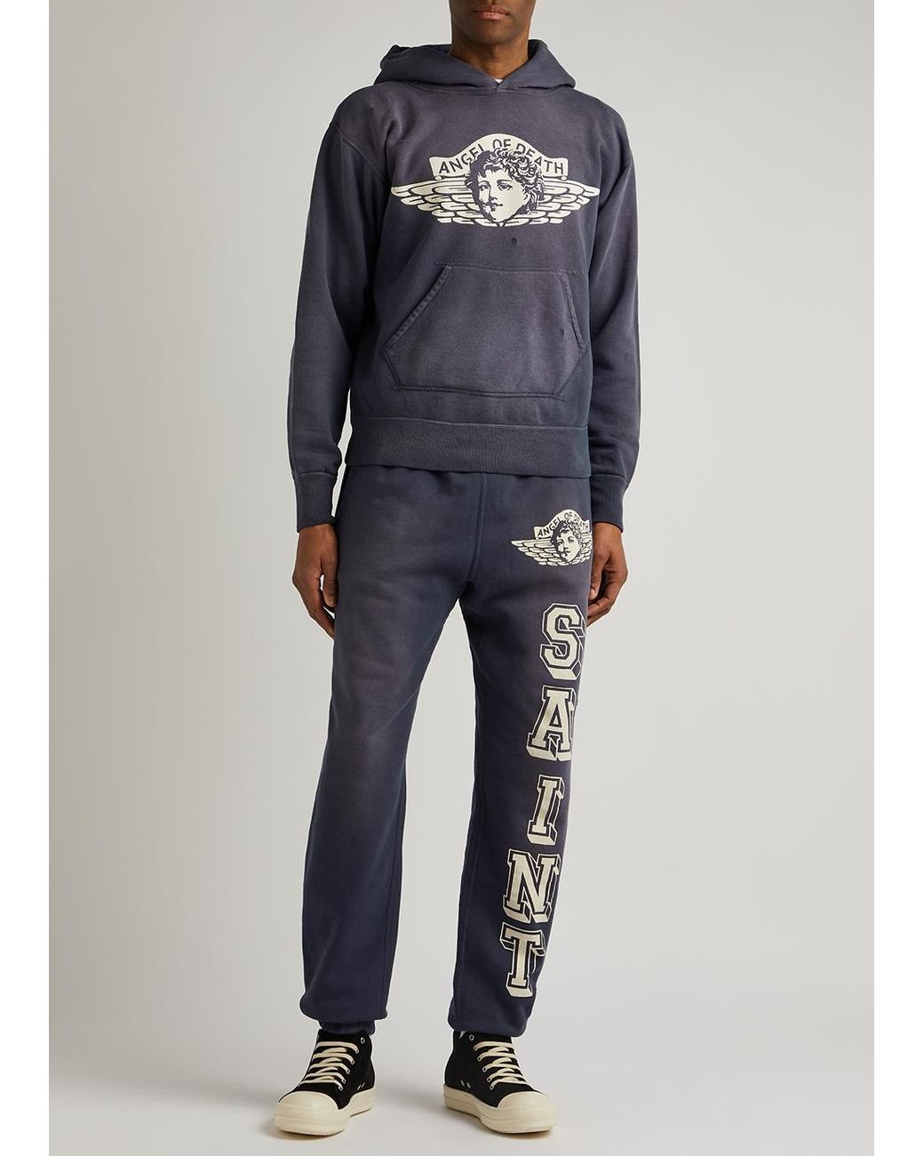 Saint Michael Saint Mxxxxxx Angel Of Death Hooded Cotton