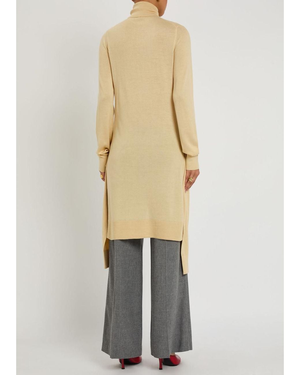 Totême  Natural Double-Sleeve Wool And Silk-Blend Top