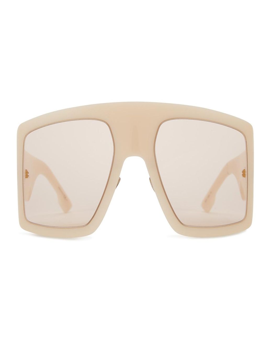 Drive oversized sunglasses Louis Vuitton White in Metal - 28868686